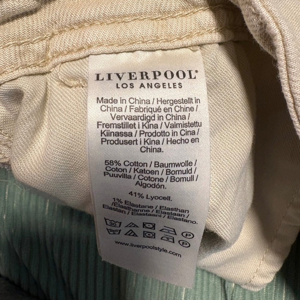 Liverpool Los Angeles Women's Cargo Pants Size 4 27 Cotton Lyocell Drawstring‎ - Picture 3 of 8